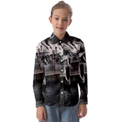 Smokey Pier Kids  Long Sleeve Shirt by ConteMonfrey