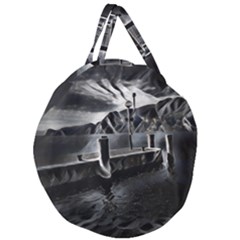 Smokey Pier Giant Round Zipper Tote by ConteMonfrey