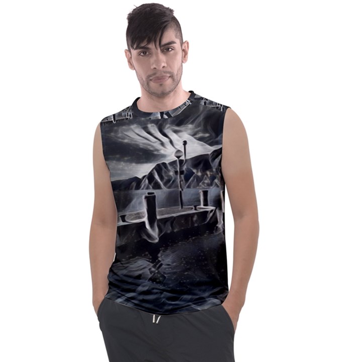 Smokey pier Men s Regular Tank Top