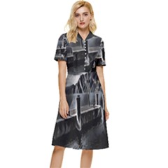 Smokey Pier Button Top Knee Length Dress by ConteMonfrey