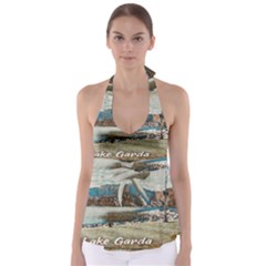 Calm Day On Lake Garda Babydoll Tankini Top by ConteMonfrey