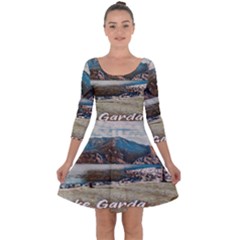 Calm Day On Lake Garda Quarter Sleeve Skater Dress by ConteMonfrey