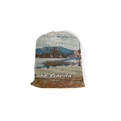 Calm Day On Lake Garda Drawstring Pouch (small) by ConteMonfrey