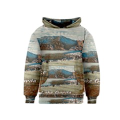 Calm Day On Lake Garda Kids  Pullover Hoodie by ConteMonfrey