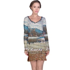 Calm Day On Lake Garda Long Sleeve Nightdress by ConteMonfrey