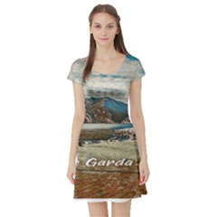 Calm Day On Lake Garda Short Sleeve Skater Dress by ConteMonfrey