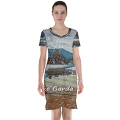 Calm Day On Lake Garda Short Sleeve Nightdress