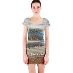 Calm Day On Lake Garda Short Sleeve Bodycon Dress