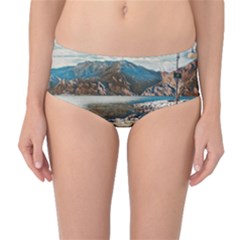 Calm Day On Lake Garda Mid-waist Bikini Bottoms by ConteMonfrey