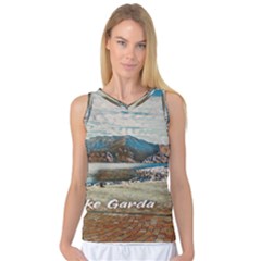 Calm Day On Lake Garda Women s Basketball Tank Top