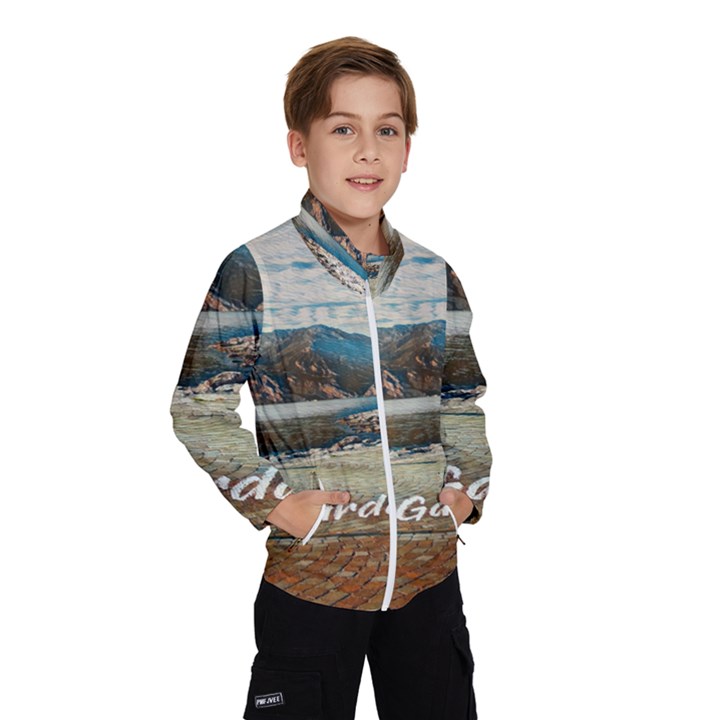 Calm Day On Lake Garda Kids  Windbreaker