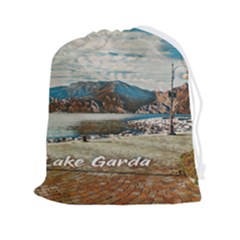 Calm Day On Lake Garda Drawstring Pouch (2xl) by ConteMonfrey