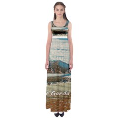 Calm Day On Lake Garda Empire Waist Maxi Dress