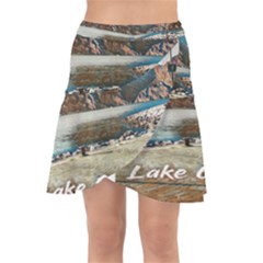 Calm Day On Lake Garda Wrap Front Skirt