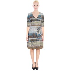 Calm Day On Lake Garda Wrap Up Cocktail Dress by ConteMonfrey