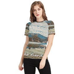 Calm Day On Lake Garda Women s Short Sleeve Rash Guard by ConteMonfrey