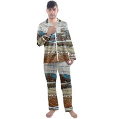 Calm Day On Lake Garda Men s Long Sleeve Satin Pajamas Set by ConteMonfrey