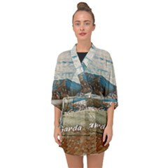 Calm Day On Lake Garda Half Sleeve Chiffon Kimono by ConteMonfrey