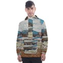 Calm Day On Lake Garda Men s Front Pocket Pullover Windbreaker View1