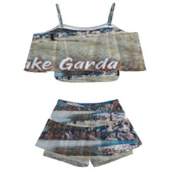 Calm Day On Lake Garda Kids  Off Shoulder Skirt Bikini