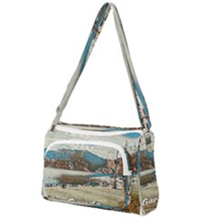 Calm Day On Lake Garda Front Pocket Crossbody Bag by ConteMonfrey