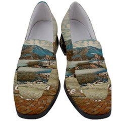 Calm Day On Lake Garda Women s Chunky Heel Loafers by ConteMonfrey