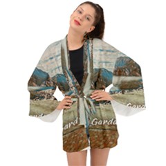 Calm Day On Lake Garda Long Sleeve Kimono by ConteMonfrey