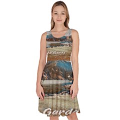 Calm Day On Lake Garda Knee Length Skater Dress With Pockets by ConteMonfrey