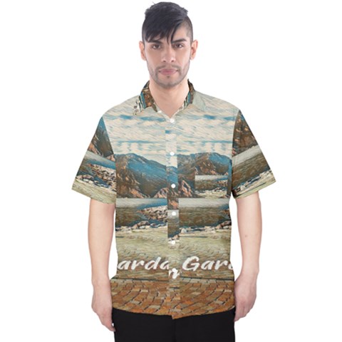 Calm Day On Lake Garda Men s Hawaii Shirt by ConteMonfrey