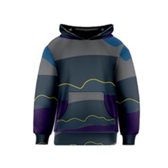 Abstract Landscape Art Design Pattern Water Kids  Pullover Hoodie