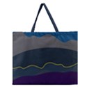 Abstract Landscape Art Design Pattern Water Zipper Large Tote Bag View1