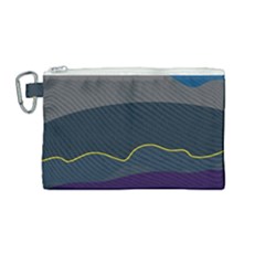 Abstract Landscape Art Design Pattern Water Canvas Cosmetic Bag (medium)