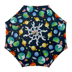 Space Galaxy Seamless Background Golf Umbrellas