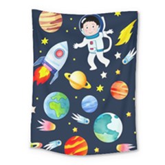 Space Galaxy Seamless Background Medium Tapestry