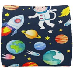 Space Galaxy Seamless Background Seat Cushion