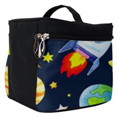 Space Galaxy Seamless Background Make Up Travel Bag (small)