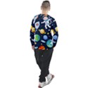 Space Galaxy Seamless Background Men s Long Sleeve Raglan Tee View2