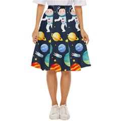 Space Galaxy Seamless Background Classic Short Skirt