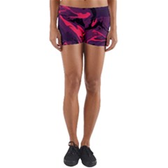 Abstract Pattern Texture Art Yoga Shorts