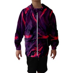 Abstract Pattern Texture Art Kids  Hooded Windbreaker