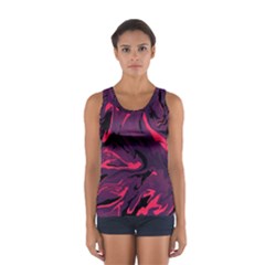 Abstract Pattern Texture Art Sport Tank Top 