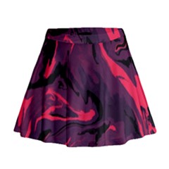 Abstract Pattern Texture Art Mini Flare Skirt