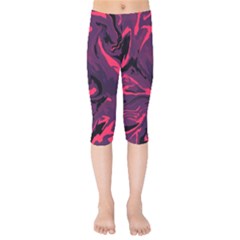 Abstract Pattern Texture Art Kids  Capri Leggings 