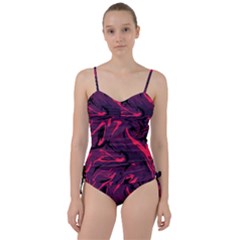 Abstract Pattern Texture Art Sweetheart Tankini Set