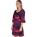 Abstract Pattern Texture Art Velour Kimono Dress View2