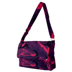 Abstract Pattern Texture Art Full Print Messenger Bag (m)