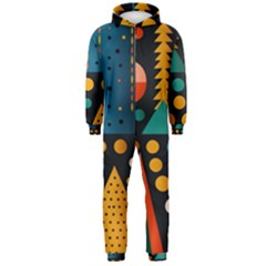 Christmas Pattern Hooded Jumpsuit (men)