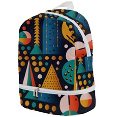 Christmas Pattern Zip Bottom Backpack