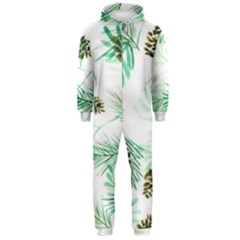 Watercolor Pattern Winter Hooded Jumpsuit (men)