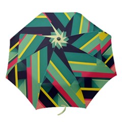 Pattern Abstract Geometric Design Folding Umbrellas